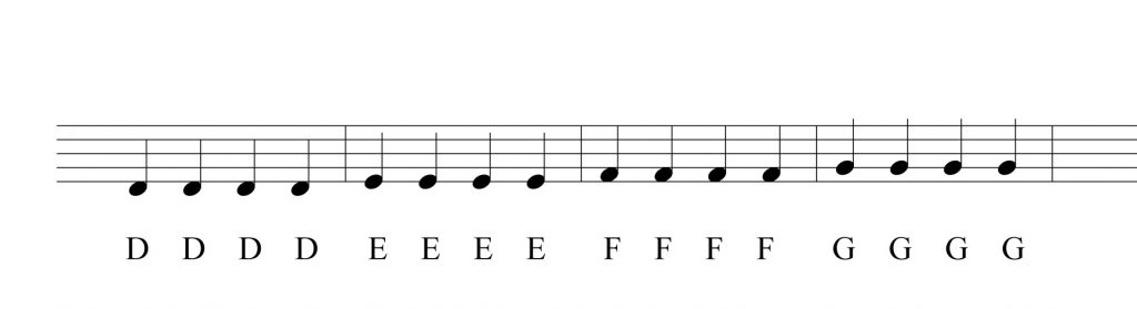 Music written in crotchets